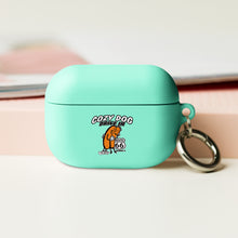 Load image into Gallery viewer, AirPods case with Cozy Dog Logo on front and Keep it Cozy on the back