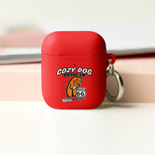 Load image into Gallery viewer, AirPods case with Cozy Dog Logo on front and Keep it Cozy on the back