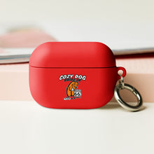 Load image into Gallery viewer, AirPods case with Cozy Dog Logo on front and Keep it Cozy on the back