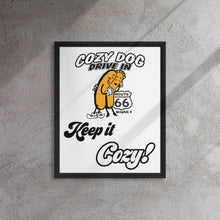 Load image into Gallery viewer, Framed canvas Cozy Dog &quot;Keep it Cozy!&quot;