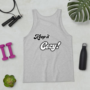 Unisex Tank Top Keep it Cozy with Logo