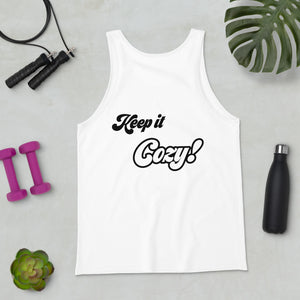 Unisex Tank Top Keep it Cozy with Logo